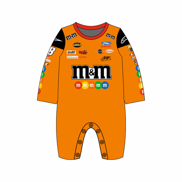 M&M’s Orange Full-Body Baby Suit – Sublimated Design