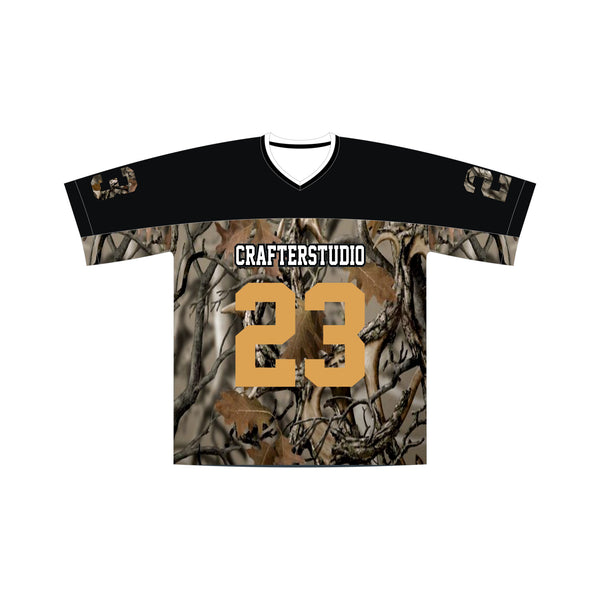 Jungle & Black Sublimated V-Neck Jersey