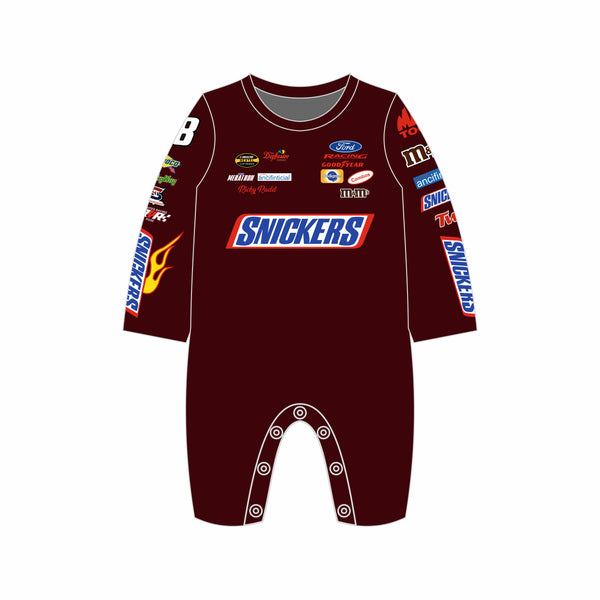 Snickers Dark Brown Full-Body Baby Suit – Sublimated Design